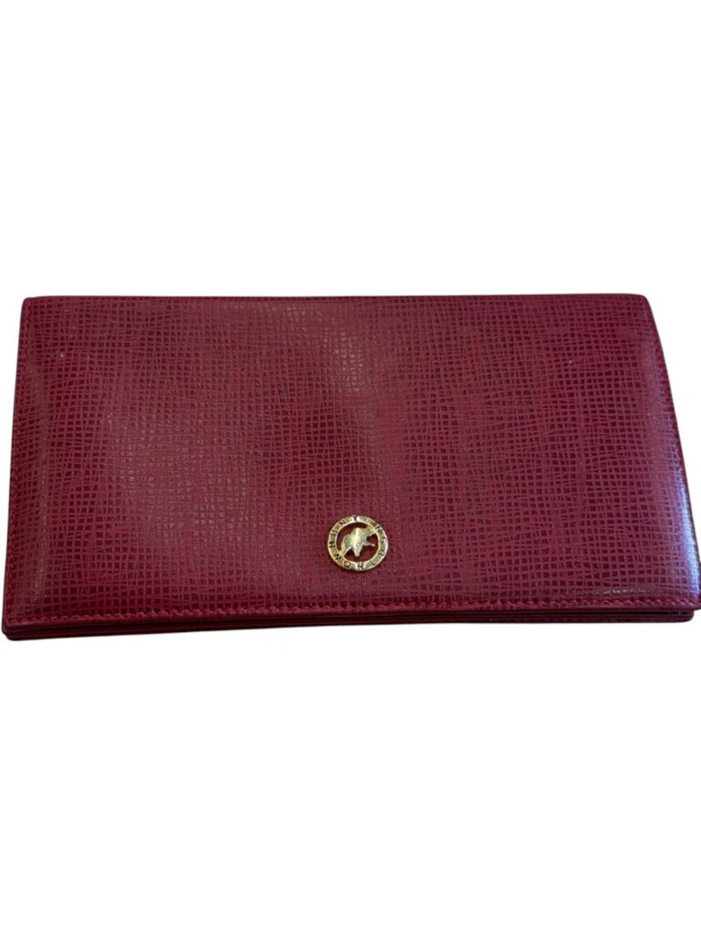 641136CR C1 Hunting World Wallet Long Red Leather